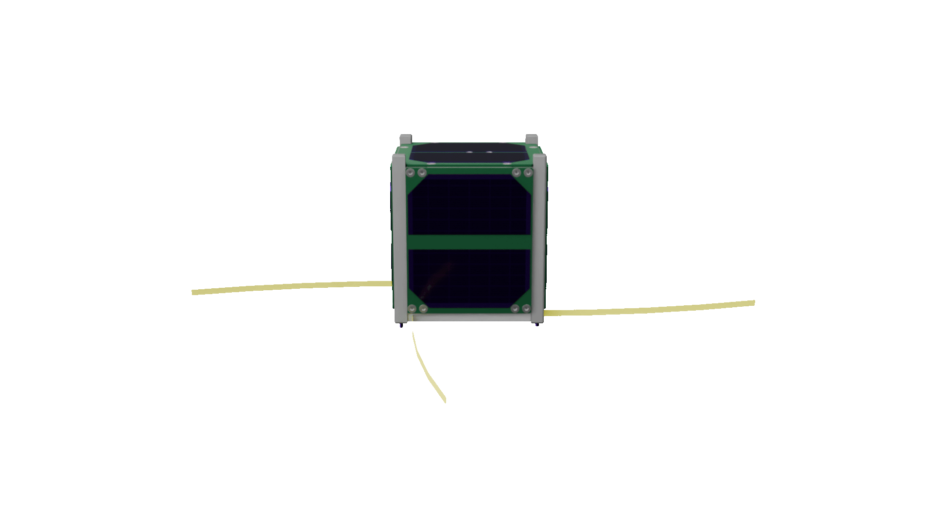 CubeSat rotating animation